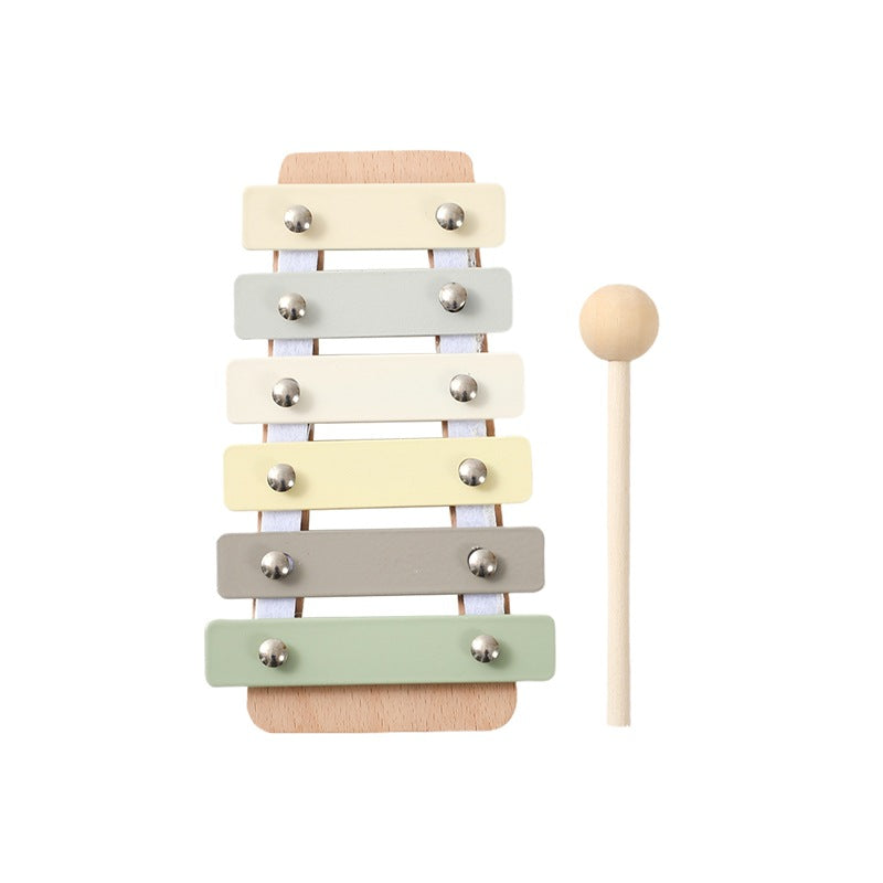 Baby Early Education Wooden Biteable Musical Instrument Toy Suit