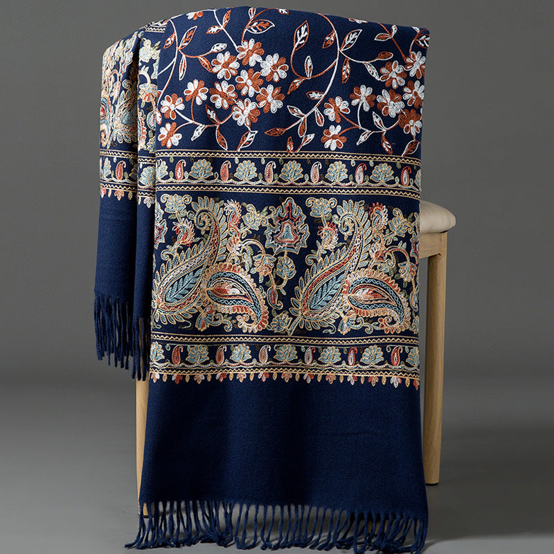 Scarf Shawl Cashmere Warm Cheongsam Outerwear