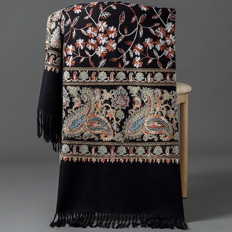 Scarf Shawl Cashmere Warm Cheongsam Outerwear