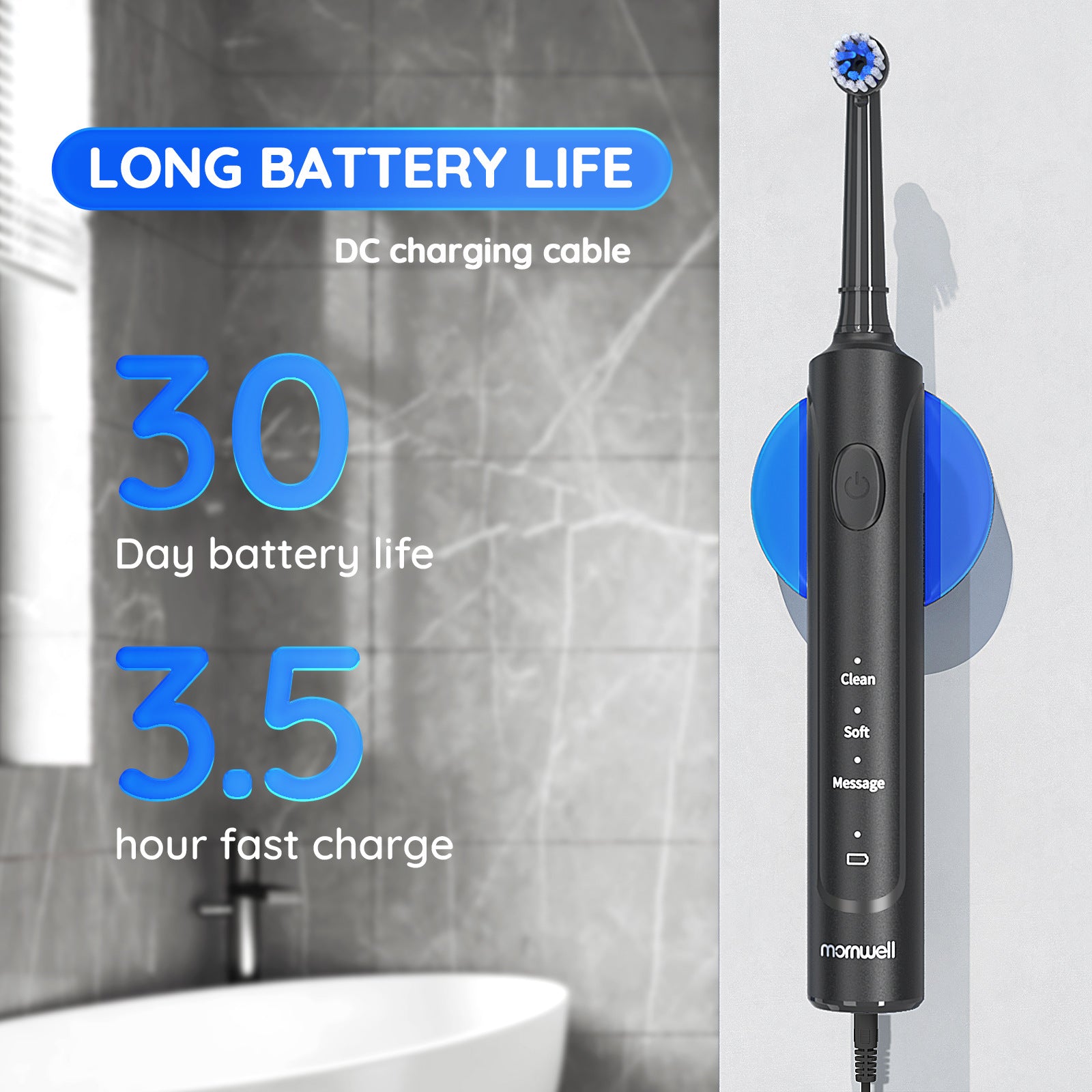 T37 Rotary Electric Toothbrush DC Direct Charging