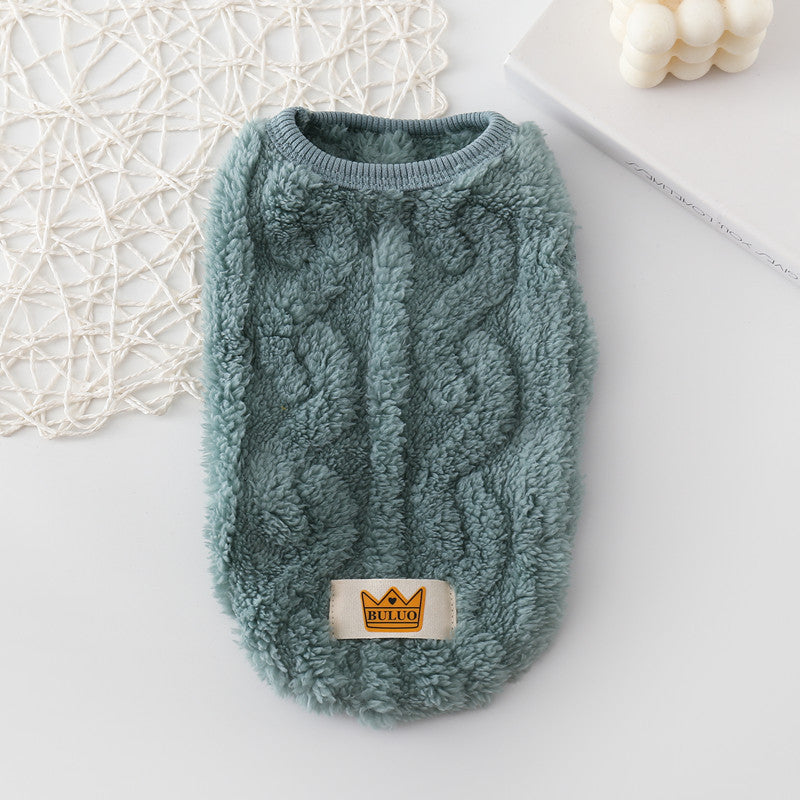 Pet Clothes Thermal Knitting Thickened Vest