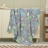 Baby Cartoon Air Conditioner Quilt Luminous Blanket Single Office Nap Flannel