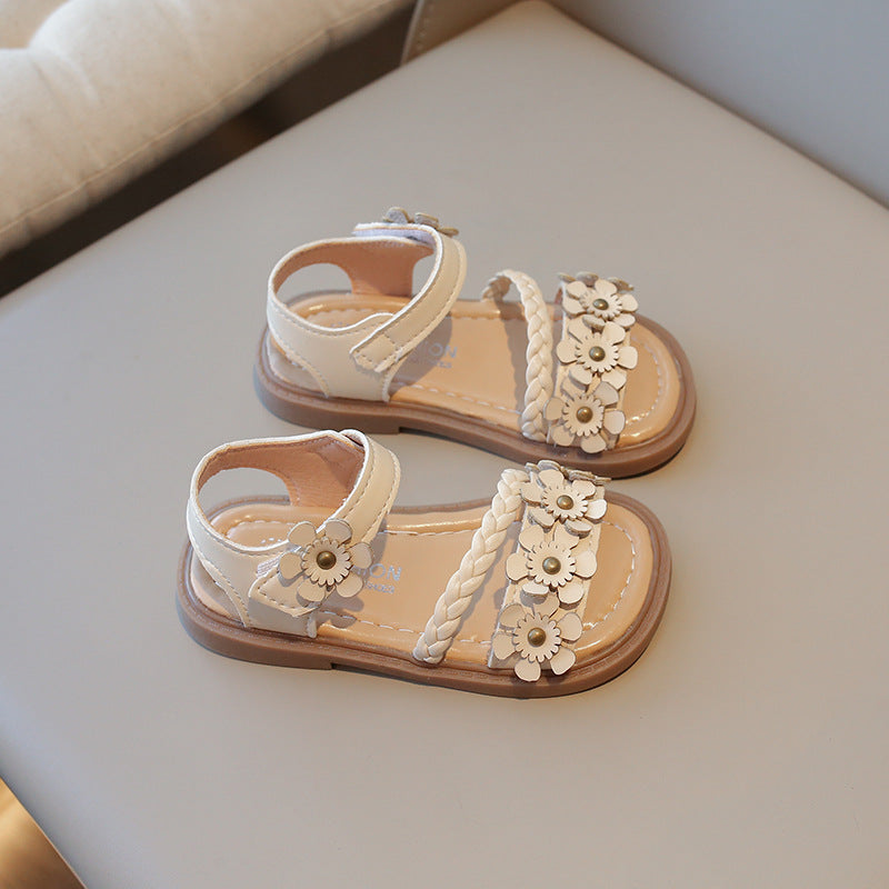 Children's Fashion Flower Soft Bottom Beach Shoes