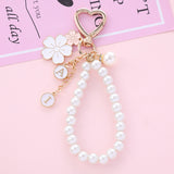New Two-color Flower Alloy Key Ring Pendant