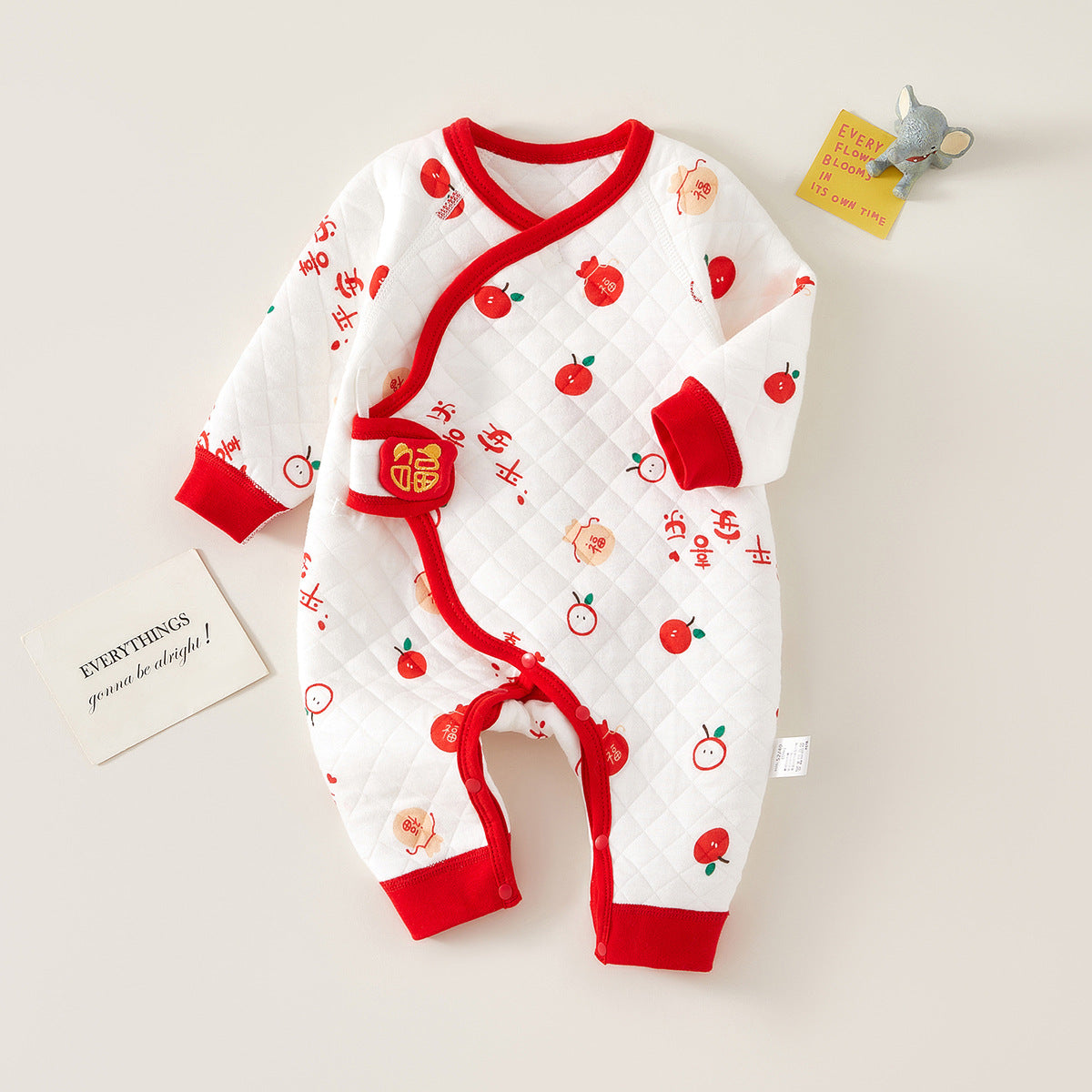 Baby's Thin Cotton Warm Jumpsuit Baby Romper