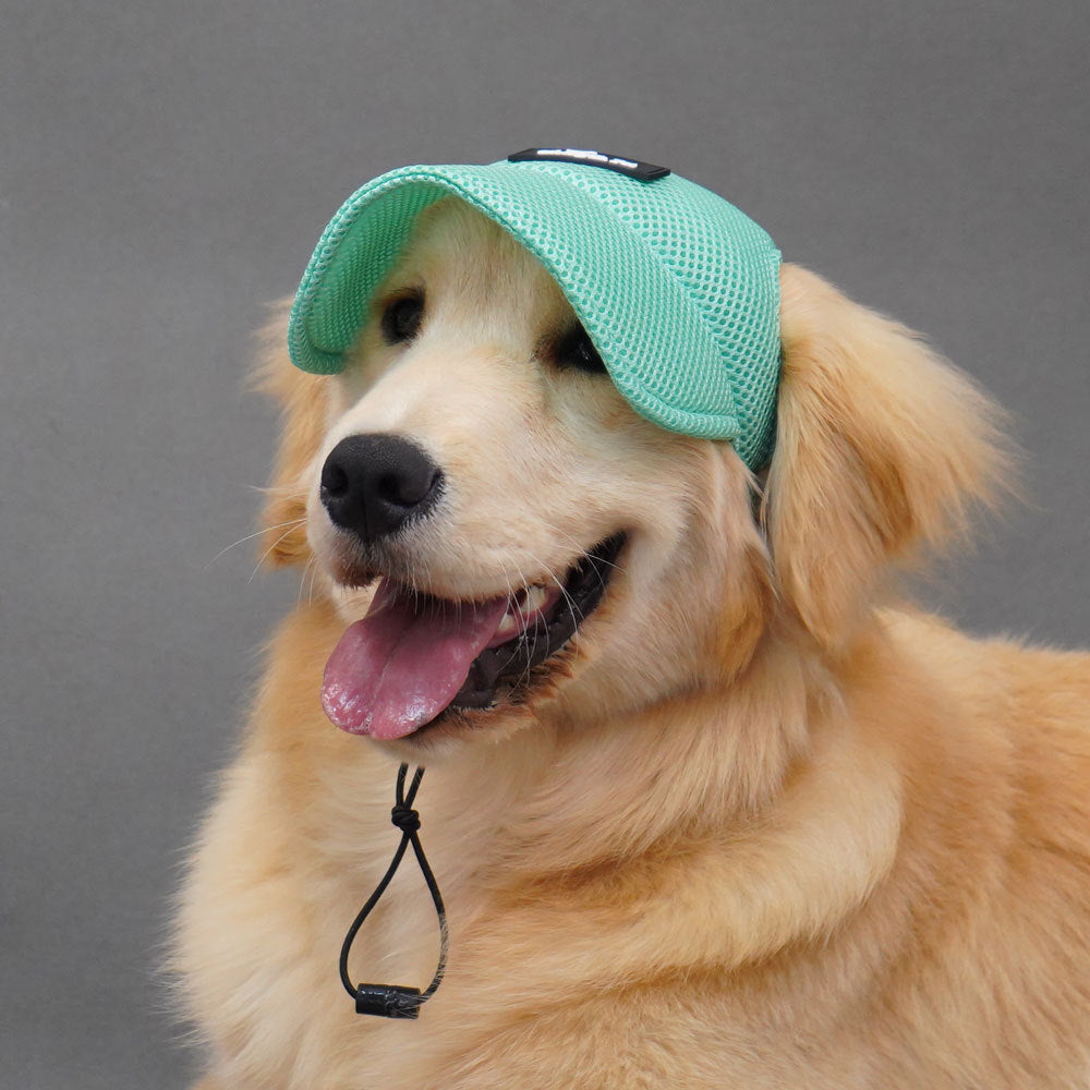 Ear Leakage Breathable Golden Retriever Dog Hat Summer Shading