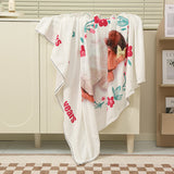 Baby Cartoon Air Conditioner Quilt Luminous Blanket Single Office Nap Flannel