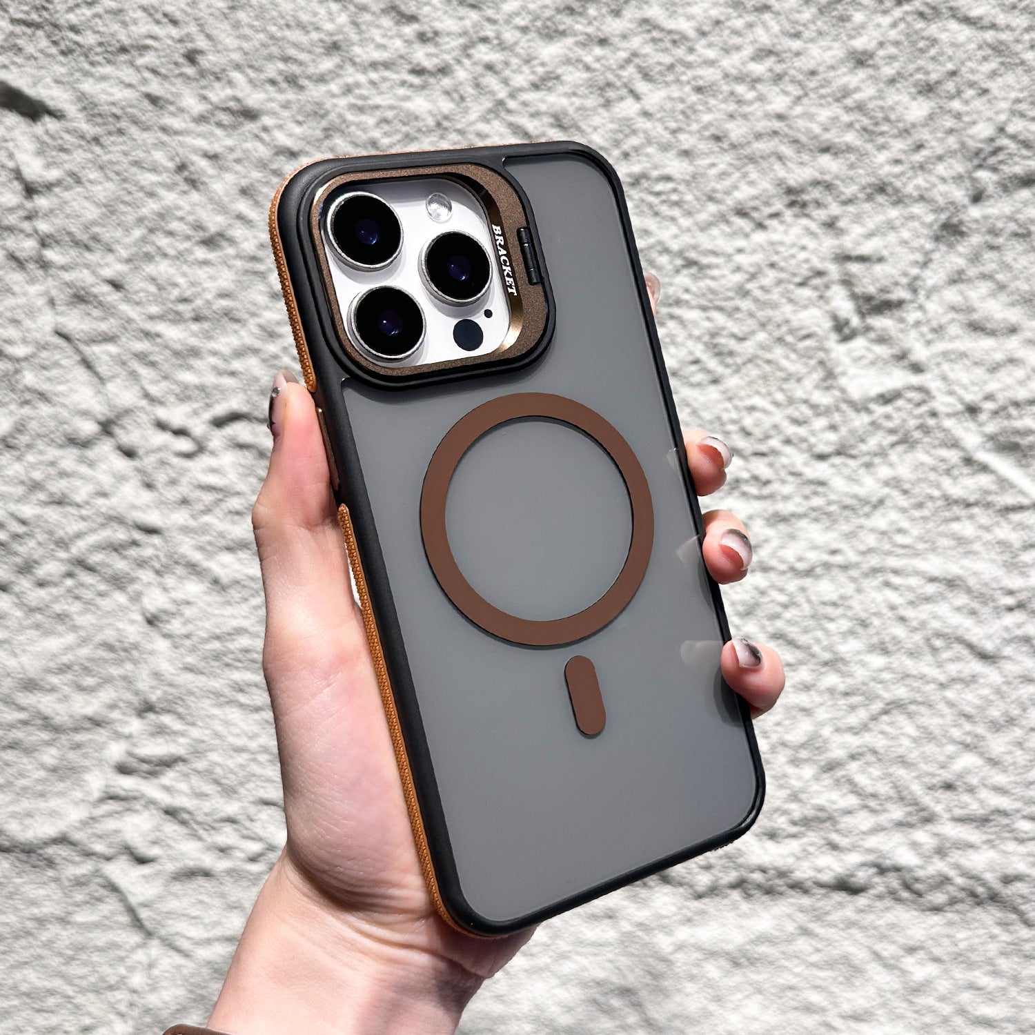 Invisible Lens Bracket Magnetic Phone Case