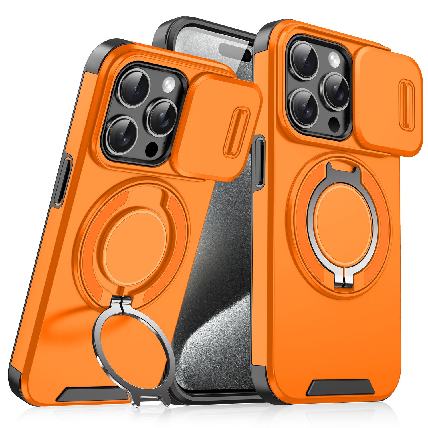 New Sliding Window Bracket Drop-resistant Phone Case