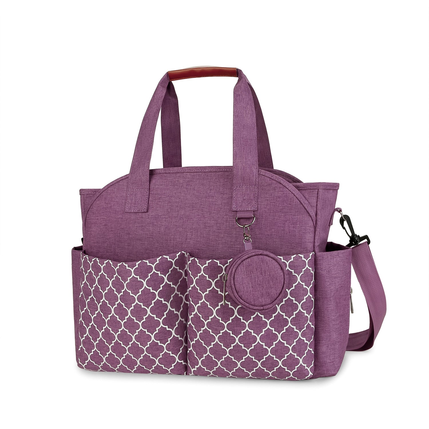 Outdoor Simplicity Printed Portable Single-shoulder Mommy Bag