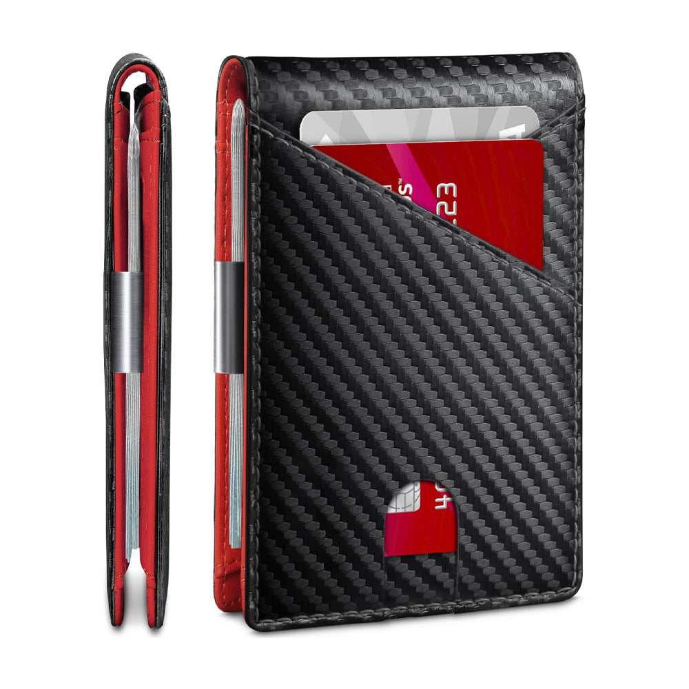 Inner And Outer Leather Anti-theft Swiping Men's Card Holder