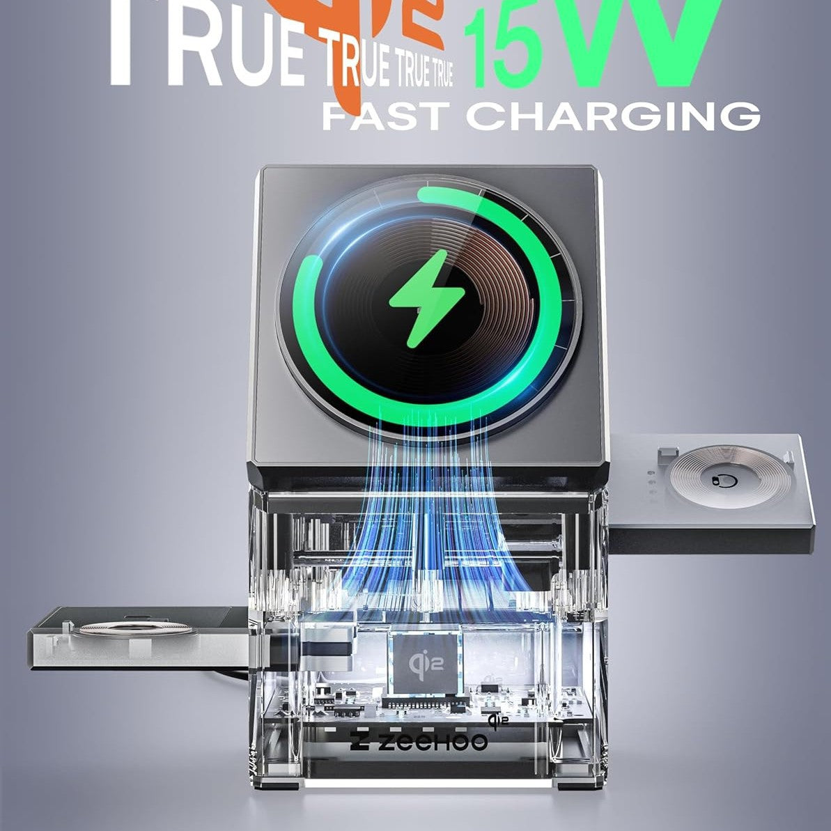 Three-in-one Fast Charging Magnetic Wireless Charger