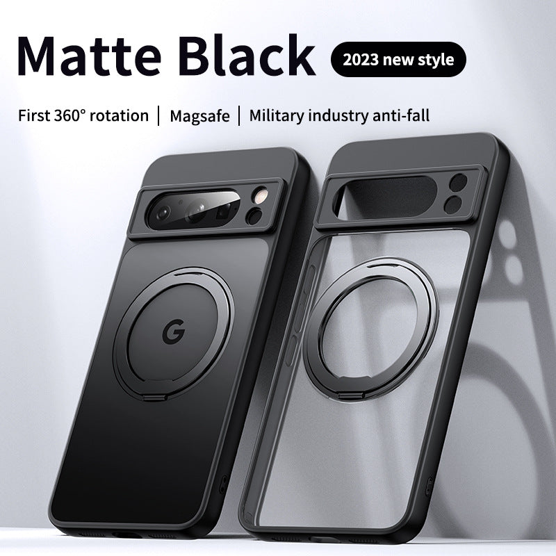 Skin-sensitive Magnetic 360 Rotating Bracket Phone Case
