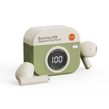 Retro Camera Digital Display Q86 Wireless Bluetooth Headset