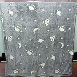 Baby Cartoon Air Conditioner Quilt Luminous Blanket Single Office Nap Flannel
