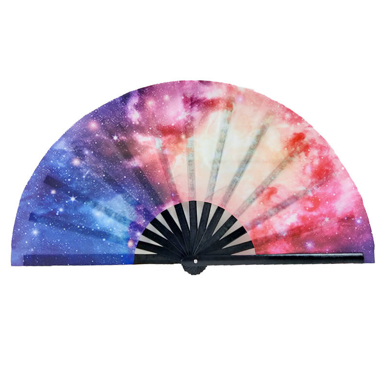 Black Plastic Fans Support Merchandise Kung Fu Fan