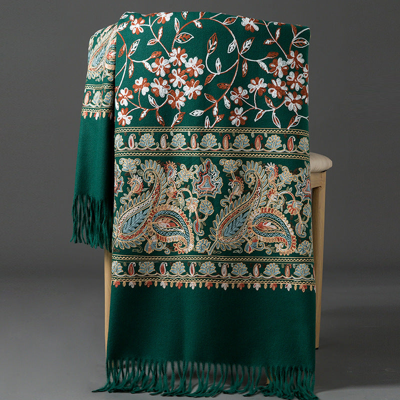Scarf Shawl Cashmere Warm Cheongsam Outerwear