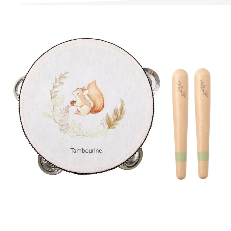 Baby Early Education Wooden Biteable Musical Instrument Toy Suit