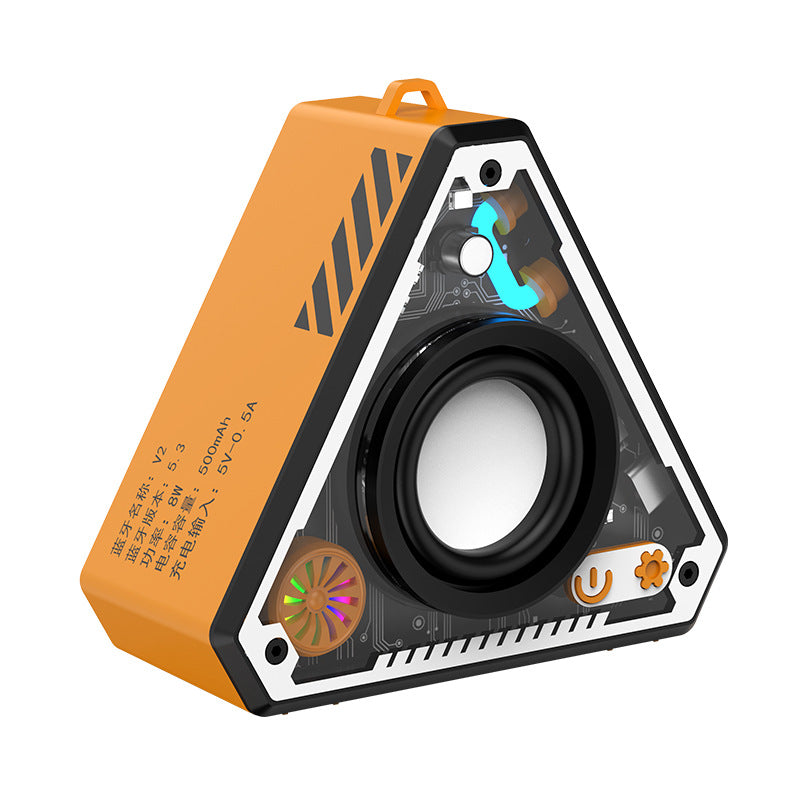 V2 Cool Mecha Bluetooth Speaker HiFi Surround Sound Outdoor Portable