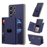 Built-in Wireless Charger Phone Case Magnetic Split Wallet Case With Stand