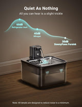 Intelligent Self-circulating Rechargeable Wireless Induction Pet Dog Water Dispenser