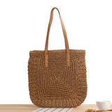 One-shoulder Paper String Hand-woven Large Capacity Hand Holding Casual Bag