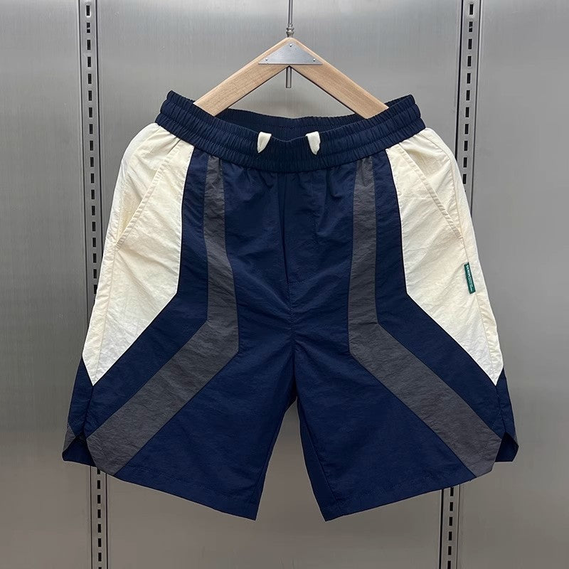 Stitching Outdoor Loose Shorts Men's Thin