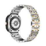 Butterfly Clasp Metallic Stainless Steel Strap