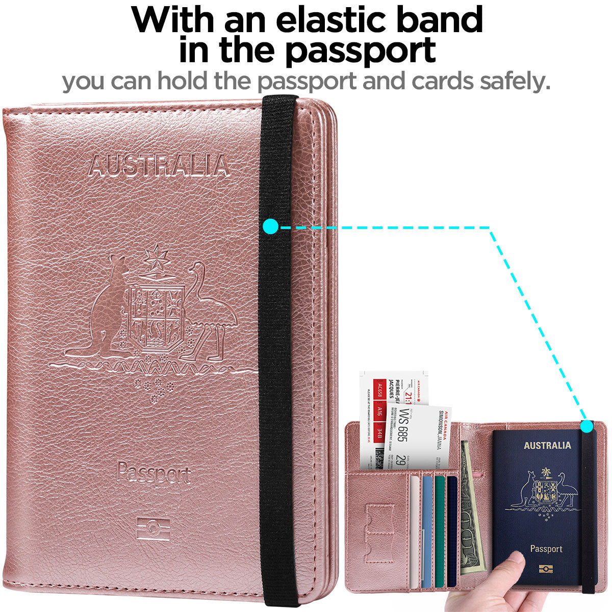 Leather Storage Bank Card Multi-pocket