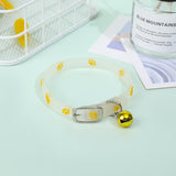 Fluorescent Silicone Footprints Collar Cat