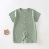 Baby Short Sleeve Rompers Summer Newborn Breathable Mesh Air Conditioning Clothes