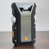 Multifunctional Outdoor Solar-powered Hand-shake Radio Flashlight