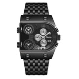 Multi-time Zone Large Dial Luminous Men's Watch