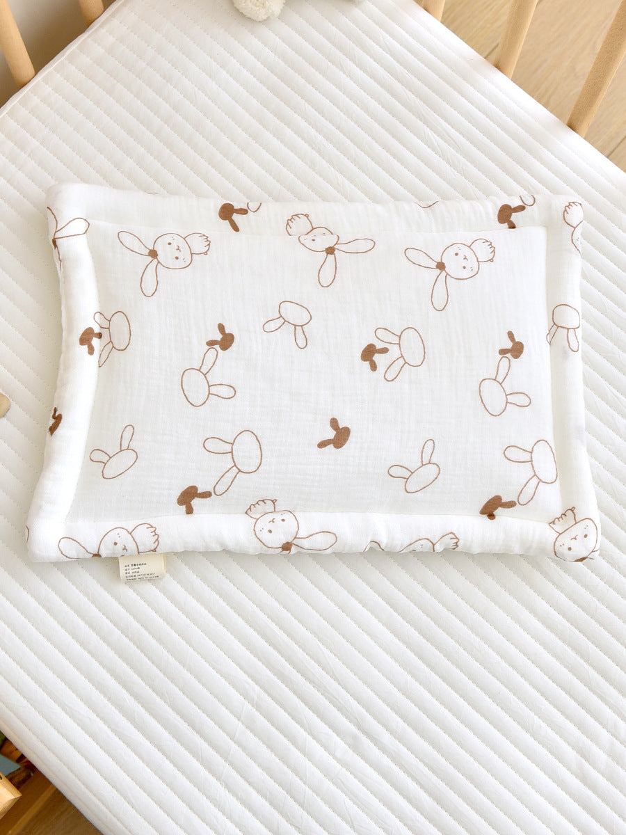 Newborn Cotton Gauze Beanie Pillow