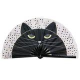 Black Plastic Fans Support Merchandise Kung Fu Fan