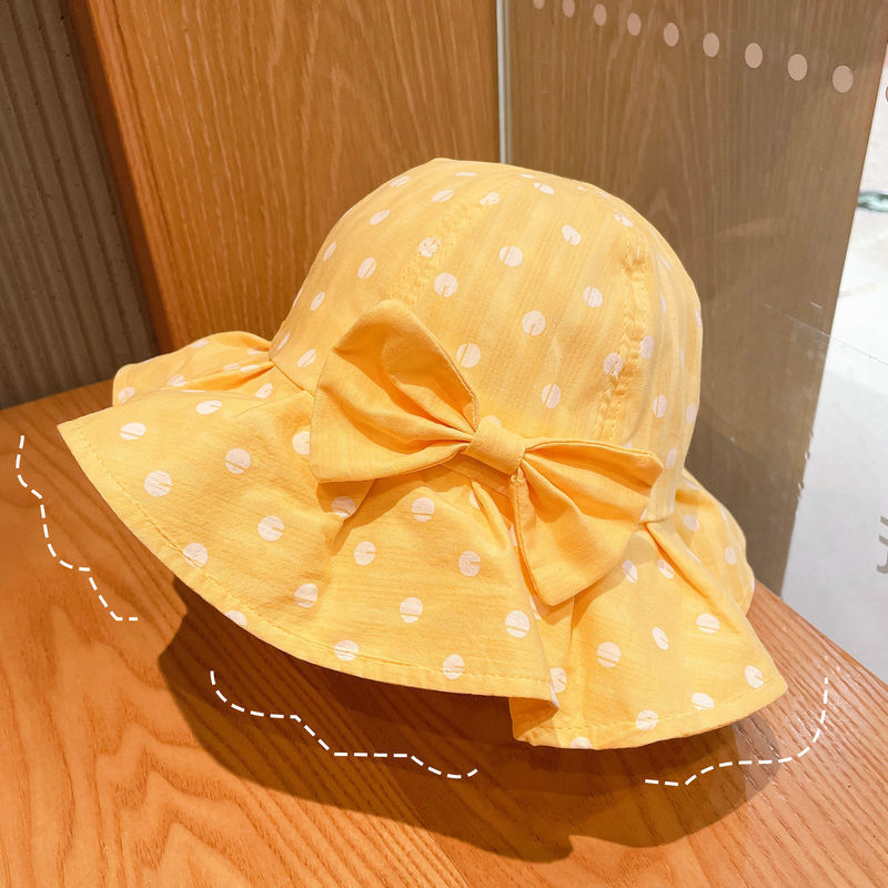 Summer Sunscreen Large Brim Hat Flowers Children's Sun Hat Girls