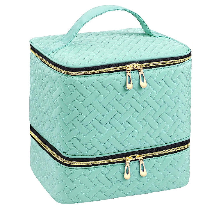 Nail Polish Essential Oil Storage Bag Portable Double Layer Makeup Storage Box