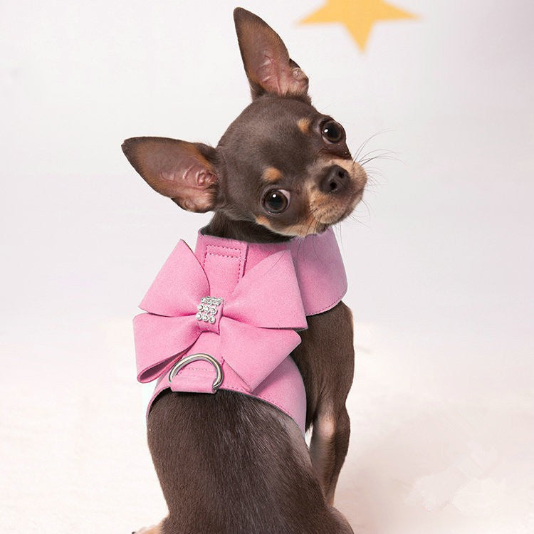 Cute Fashion Bowknot Puppy Chest Strap