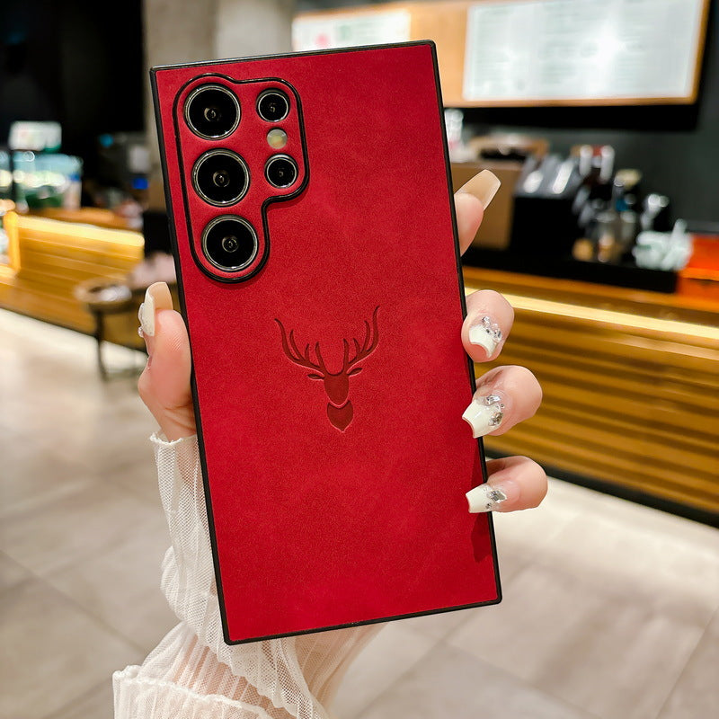Sheepskin Phone Case Skin Feeling Drop-resistant Protective Cover