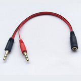 One Divided Into Two Adapter Desktop Computer Headset Audio Cable