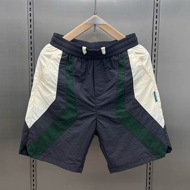 Stitching Outdoor Loose Shorts Men's Thin