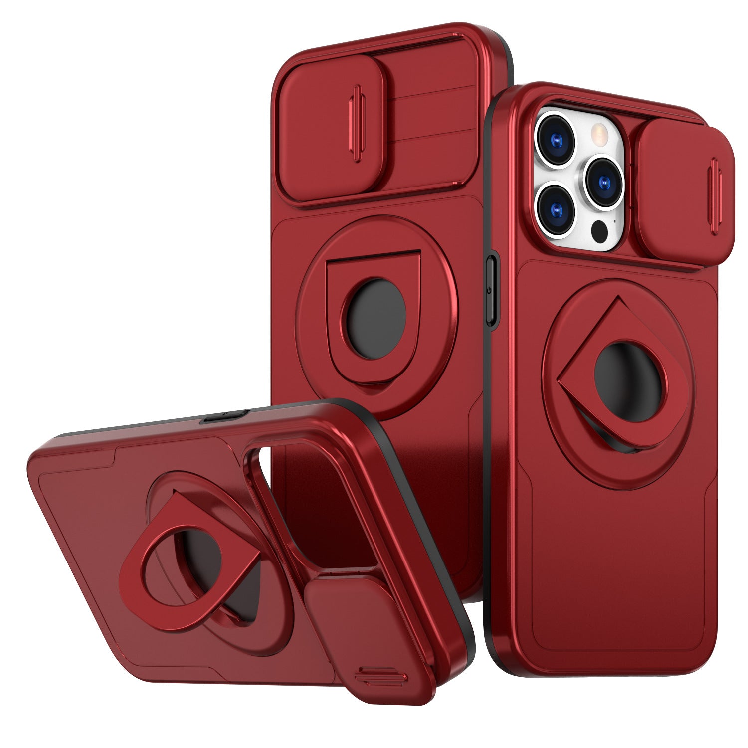 Plastic Anti-fall Shock Bracket Phone Case