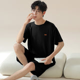 Short Sleeve Cool Wearable Ice Silk Homewear