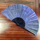 Black Plastic Fans Support Merchandise Kung Fu Fan