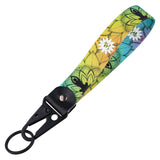 Cherry Blossom Leather Metal Keychains