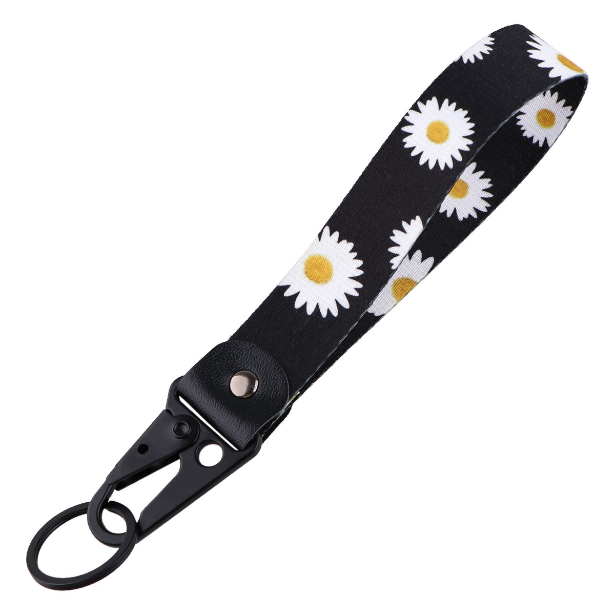 Cherry Blossom Leather Metal Keychains
