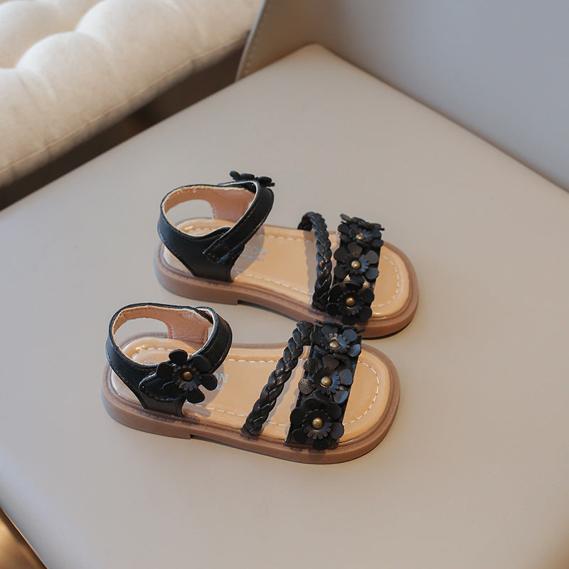 Children's Fashion Flower Soft Bottom Beach Shoes