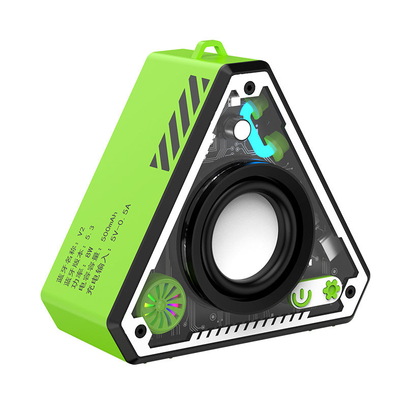 V2 Cool Mecha Bluetooth Speaker HiFi Surround Sound Outdoor Portable