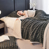 Hair Tuscan Rabbit Plush Blanket Strip