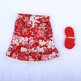 Rabbit Hand Holding Rope Chest Back Lace Skirt